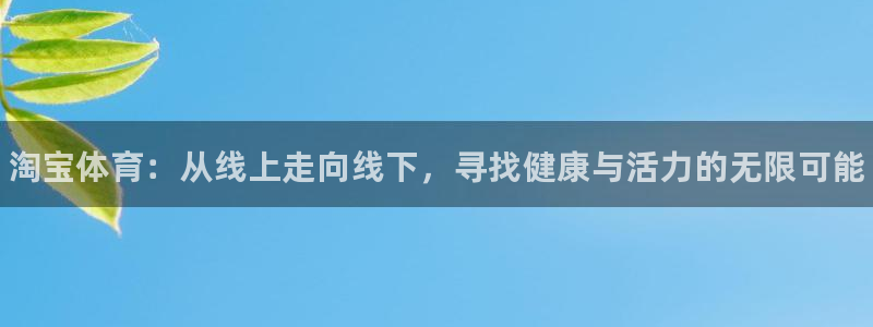 JJB竞技宝官方正版app官网：淘宝体育：从线上走向