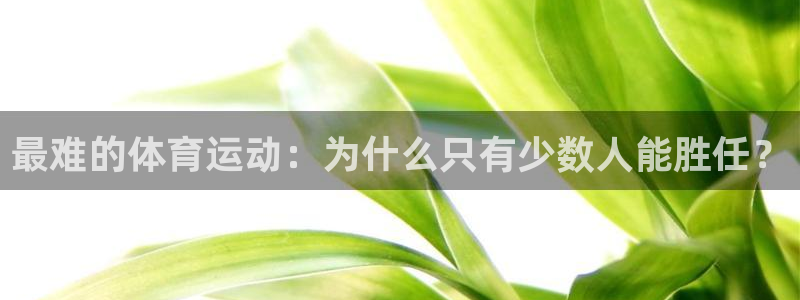JJB竞技宝官网下载是干嘛的公司：最难的体育运动：为