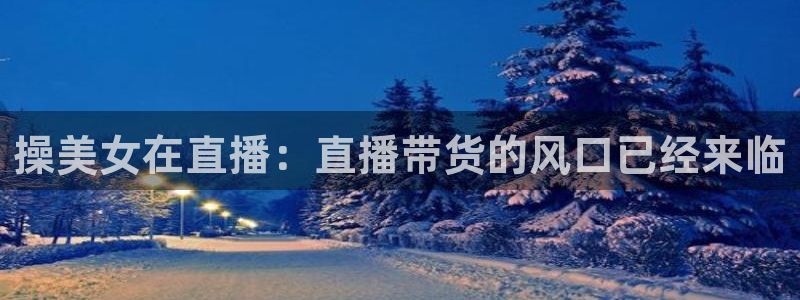 斗球体育直播免费的平台：操美女在直播：直播带货的风口已经来临